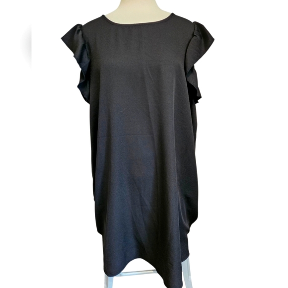 SHEIN Dresses & Skirts - Ruffled Sleeve Dress by SHEIN Curve 4X, black
